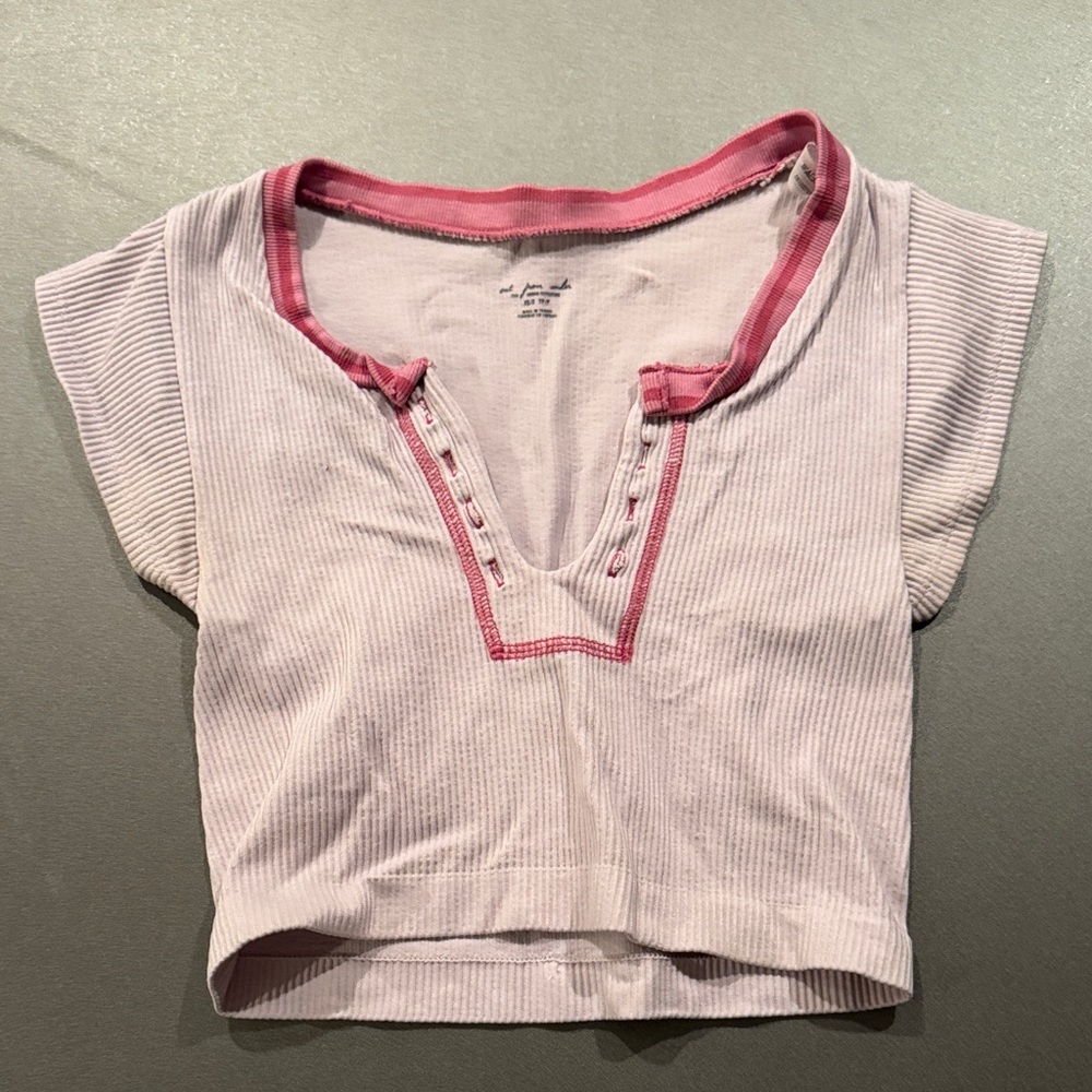 Urban Outfitters Pink Crop Top